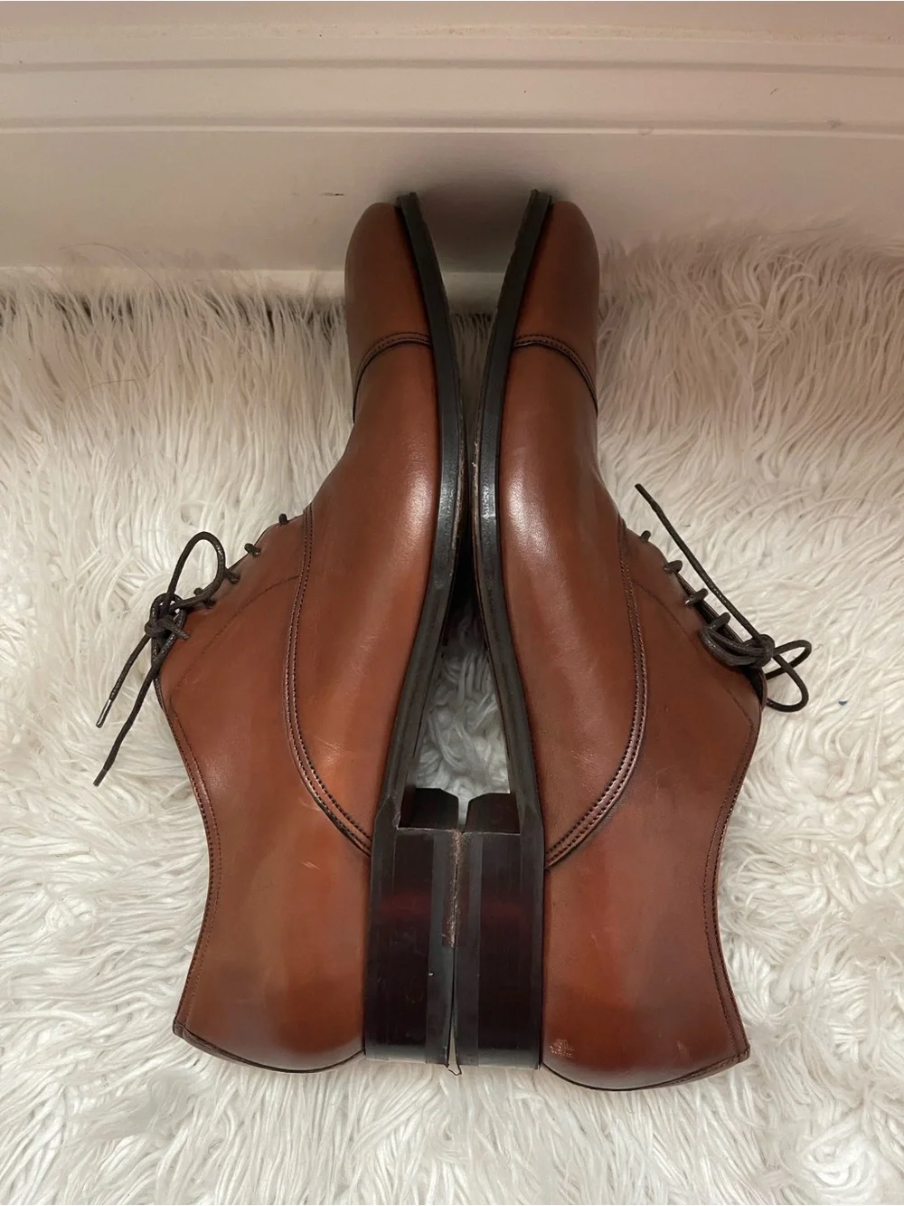 To Boot New York Men's Brandon II Cap Toe Oxford Shoes in Cuoio Luc. Ant Sz 11.5